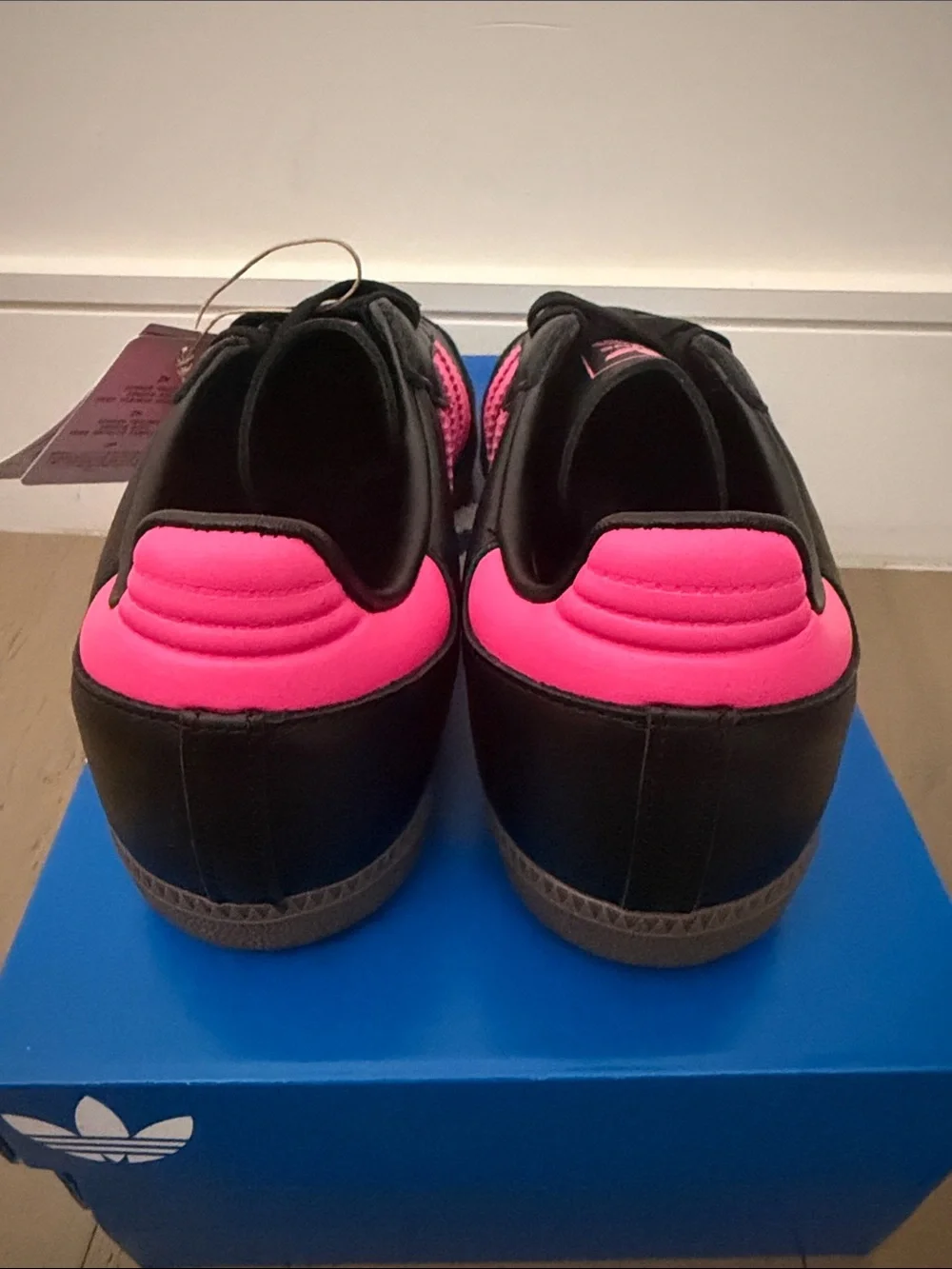 adidas Samba Sneakers - Black with Pink Accents